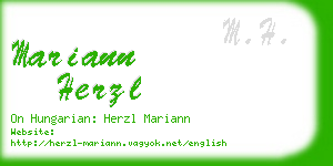mariann herzl business card